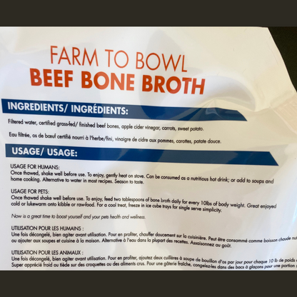 🏷️SALE!! Beef Bone Broth with Sweet Potato and Carrot 900ml liquid, frozen